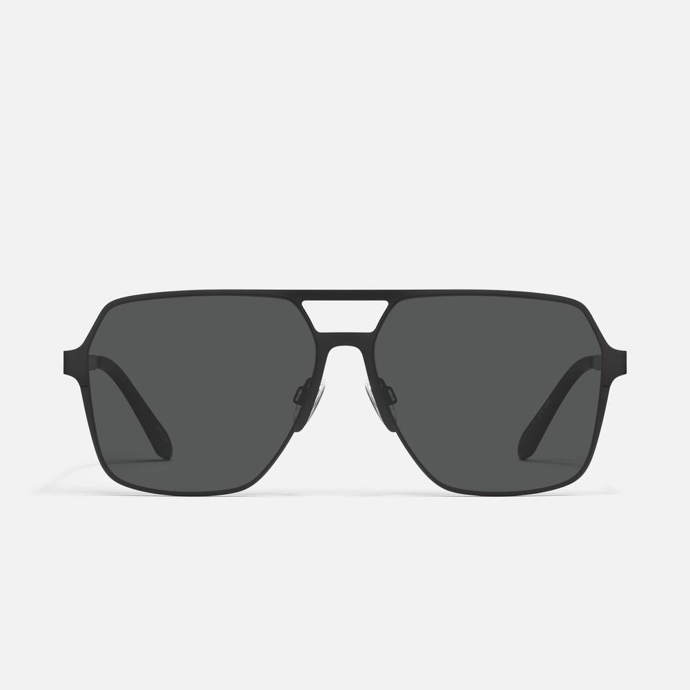 Quay $115 MSRP Backstage Pass 60mm Polarized Aviator Sunglasses Preppy Menswear - Picture 10 of 10